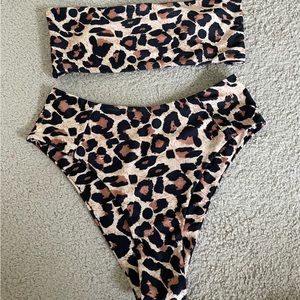 Cheetah print bikini